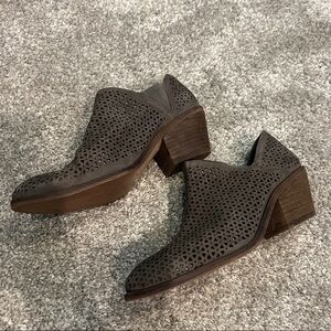 Vince Camuto Grey Ankle Booties